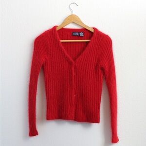 Hilliard and Hanson Red Angora Sweater Sz: S